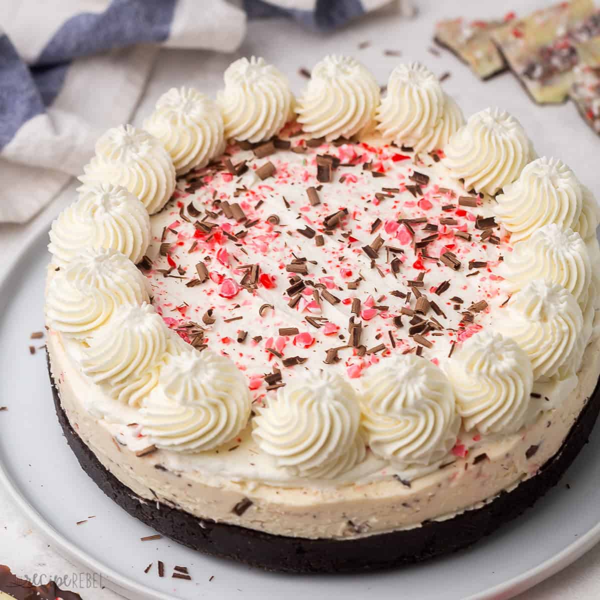 No-Bake Peppermint Bark Cheesecake: Easy Holiday Dessert Recipe